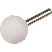 Sealey MW01 Die Grinding Stone with round white abrasive head and silver metal shank.