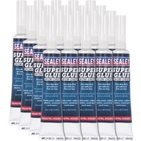 Sealey Non Drip Super Glue Gel, blue and red tube with white cap, bold white text on label.
