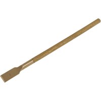 Sealey non-sparking scraper with long bronze handle and flat, rectangular blade.