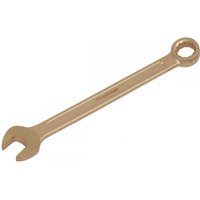Sealey NS003 non-sparking combination spanner, 10mm, bronze finish with open and box end.