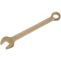 Non-sparking bronze combination spanner, 24mm, with open and box ends, long handle, and Sealey branding.