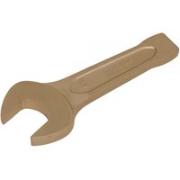 Sealey NS023 non-sparking slogging spanner, open-end, 41mm, bronze finish, sturdy design with flat handle.
