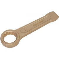Sealey NS033 slogging spanner, non-sparking, bronze finish, ring end 36mm, flat handle with rounded edges.