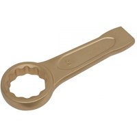 Sealey NS038 non-sparking slogging spanner, bronze color, with a 60mm ring end and flat handle.