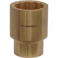 Bronze-colored Sealey 23mm socket with 1/2in square drive, non-sparking Walldrive® design.