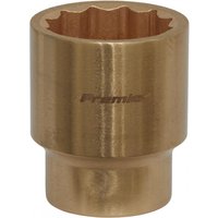 Bronze Sealey 26mm socket with 1/2in square drive, non-sparking Walldrive® design, cylindrical shape.