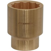 Bronze Sealey 27mm socket with 1/2in square drive, non-sparking Walldrive® design, smooth cylindrical shape.
