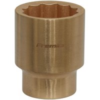 Bronze-colored Sealey 28mm socket with 1/2in square drive, non-sparking Walldrive® design.