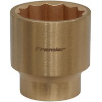 Bronze Sealey 32mm socket with 1/2in square drive, non-sparking Walldrive® design, engraved with "Premier".