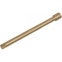 Sealey NS064 non-sparking extension bar, 1/2in square drive, 250mm length, bronze-colored finish.