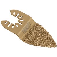 Sealey OIS oscillating multi-tool carbide grit rasp with a triangular, gold-toned, textured surface.