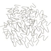 Sealey outside corner staples for SDL14 and SDL15, silver metal, zigzag shape, scattered pile.