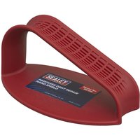 Red Sealey Paintless Dent Repair Hand Shield with ergonomic grip and vented design.