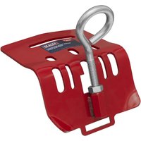 "Red Sealey paintless dent repair tyre support with metal eye bolt and slotted design"