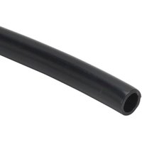 Black Sealey polyethylene tubing, smooth surface, cylindrical shape, open end visible.