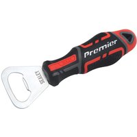 Sealey Premier GripMAX bottle opener with red and black ergonomic handle and stainless steel opener.