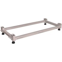Gray Sealey Premier industrial base unit with adjustable black feet and rectangular metal frame for cabinets.