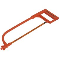 Orange Sealey Professional Insulated Hacksaw with ergonomic handle and replaceable metal blade.