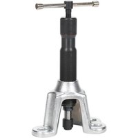 Sealey PS993 Hydraulic Hub Puller Set with black hydraulic cylinder and silver three-legged base.