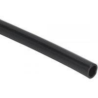 Black polyethylene tubing, 8mm diameter, 100m length, smooth surface, flexible coil.