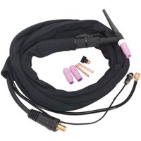 Sealey push button torch with black hose, pink nozzle, and copper fittings for TIG180S and TIG200S welders.