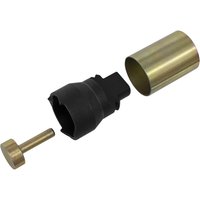 Black and gold Sealey Range Rover cutter with cylindrical attachment for SX299 Master Locking Wheel Nut Kit.