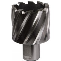 Sealey RBHSS42S Rotabor Cutter, silver HSS steel with spiral flutes, 42mm diameter, 25mm cut depth.