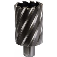 Sealey RBHSS45L Rotabor Cutter, silver HSS steel, 45mm diameter, spiral flutes, 50mm cut depth.