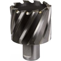 Sealey RBHSS45S Rotabor Cutter, silver with spiral flutes, 45mm diameter, 25mm cut depth, cylindrical shank.