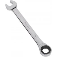 Sealey RCW17 Ratchet Combination Spanner 17mm, silver chrome finish, open-end and ratchet ring on opposite sides.