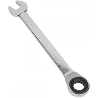 Sealey RCW30 ratchet combination spanner, 30mm, silver chrome finish with open-end and ratcheting box-end.
