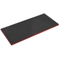 Black and red Sealey Easy Peel Shadow Foam for tool chests, rectangular with layered design.