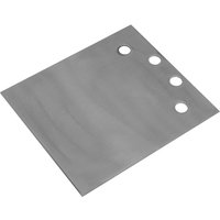 Rectangular metal Sealey replacement blade with four circular holes for K2FC floor scraper.