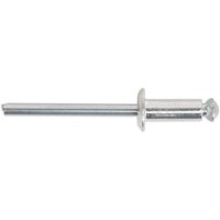 Sealey aluminium peel back rivet with standard flange, silver color, 4.8 x 19mm, pack of 200.