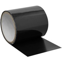 Black Sealey rubberised seal and repair tape, wide roll with glossy finish, partially unrolled.