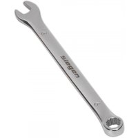 Silver Sealey 6mm combination spanner with open-end and ring-end, engraved brand name on handle.