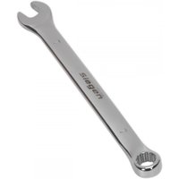 Silver Sealey 7mm combination spanner with open end and ring end, polished finish, and engraved brand name.