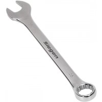 Silver Sealey 25mm combination spanner with open and ring ends, engraved brand name on handle.