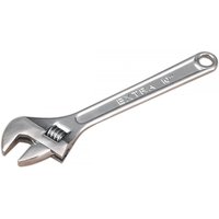 Silver Sealey adjustable wrench, 250mm, with a smooth handle and a movable jaw for gripping various bolt sizes.