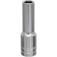 Silver Sealey Walldrive socket, 11mm deep, 1/2in square drive, cylindrical shape with engraved branding.
