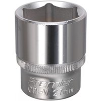 Silver Sealey Walldrive socket, 27mm, 1/2in square drive, with knurled grip and engraved branding.