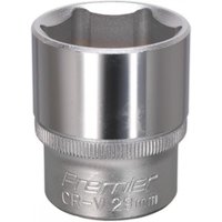 Silver Sealey Walldrive socket, 29mm, 1/2in square drive, with engraved text and smooth, reflective finish.
