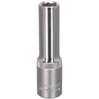 Silver Sealey Walldrive socket, 9mm deep, 3/8in square drive, with a smooth cylindrical body and engraved branding.