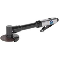 Black and silver Sealey long reach air cut off tool with 75mm disc and ergonomic handle.