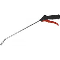 Sealey air blow gun with long silver nozzle, black grip handle, red trigger, and 1/4in BSP air inlet.
