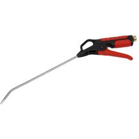 Black and red Sealey air blow gun with a 270mm nozzle and 1/4in BSP air inlet.