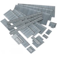 Pack of 5000 Sealey 30mm 18SWG nails, silver metal strips in various lengths, arranged in a scattered pattern.