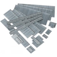 Sealey SAAN1832 pack of 5000 silver 32mm 18SWG nails, arranged in overlapping rows, various sizes visible.