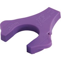 Purple Sealey Sharkbite Disconnect Clip & Depth Gauge, 28mm, with ergonomic grip and shark logo.