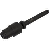 Black Sealey SDS MAX to SDS Plus adaptor with cylindrical body and extended shank, designed for drill compatibility.